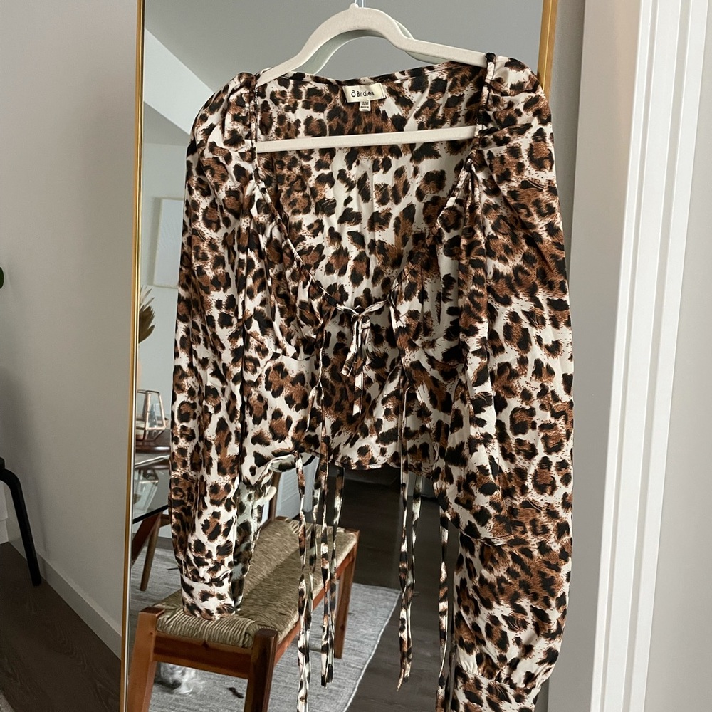 Leopard print blouse